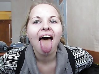 Tongue Tricks, Deepthroat, Saliva, Tonsils, Svetlana 20