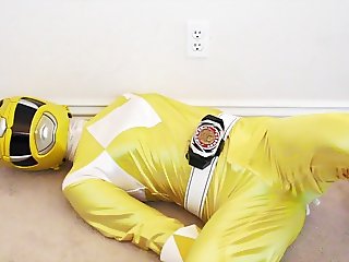 Yellow Ranger Masturbates